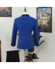 Vatasi Royal Blue Shawl Lapel Best Fitted Wedding Men Suits