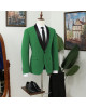 Vatasi Green Bespoke Shawl Lapel Best Fitted Wedding Men Suits