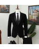 Vatasi Classic Black Shawl Lapel Wedding Men Suits