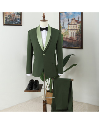 Vatasi Fashion Oliver Green Three Pieces Men Suits