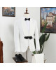 Vatasi Trendy White Jacquard Shawl Lapel Wedding Men Suits