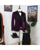 Vatasi Bling Purple Three Pieces Slim Fit Shawl Lapel Wedding Men Suits